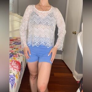 White beach cover up